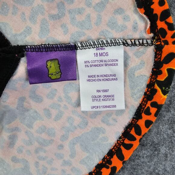 Toddler Halloween Outfit Size 18 mos Black Cat Shirt Skirt PURR-FECTLY PRETTY - Picture 14 of 15